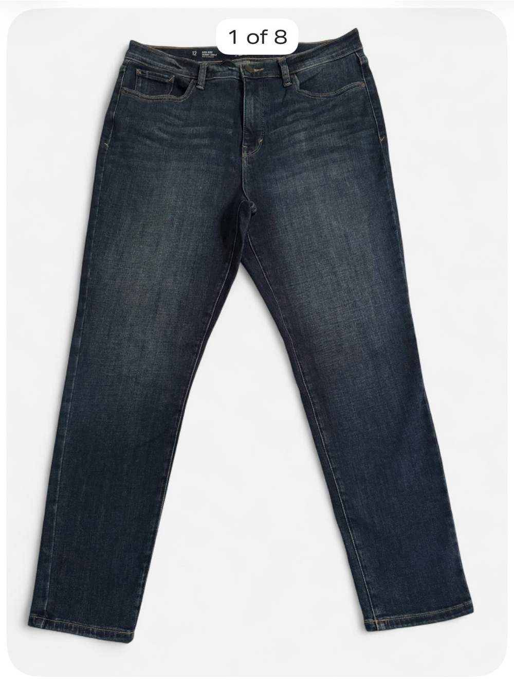 a.n.a. High-Rise Skinny Ankle Jeans | Size 12 | Dark Wash | Y2K | Good Excellent